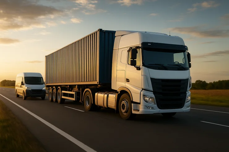 Transporte de contenedores, imagen ilustrativa, no flota propia acreditada
